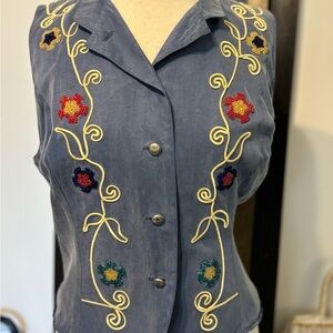 PHOENIX USA FRONTIER COLLECTION VINTAGE SILK VEST XL